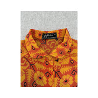 Gigliola Abstract Floral Pattern Button Up Shirt