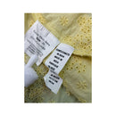 Saia Calvin Klein Jeans em algodão amarelo em Camadas com Ilhós