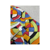 United Colors of Benetton Multicolor Geometric Print Short Sleeve Button Up Shirt