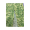 Americo Tavar Green Zebra Print Mesh Maxi Dress