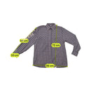 Vintage Gray Plaid Cotton Button Up Shirt