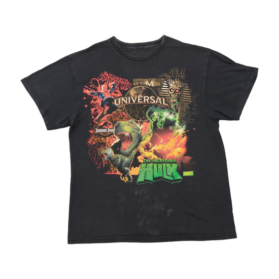 T-shirt Universal Studios com Gráfico Spider-Man Jurassic Park Hulk