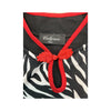 Calyneo Paris Zebra Rose Print Mandarin Collar Blouse