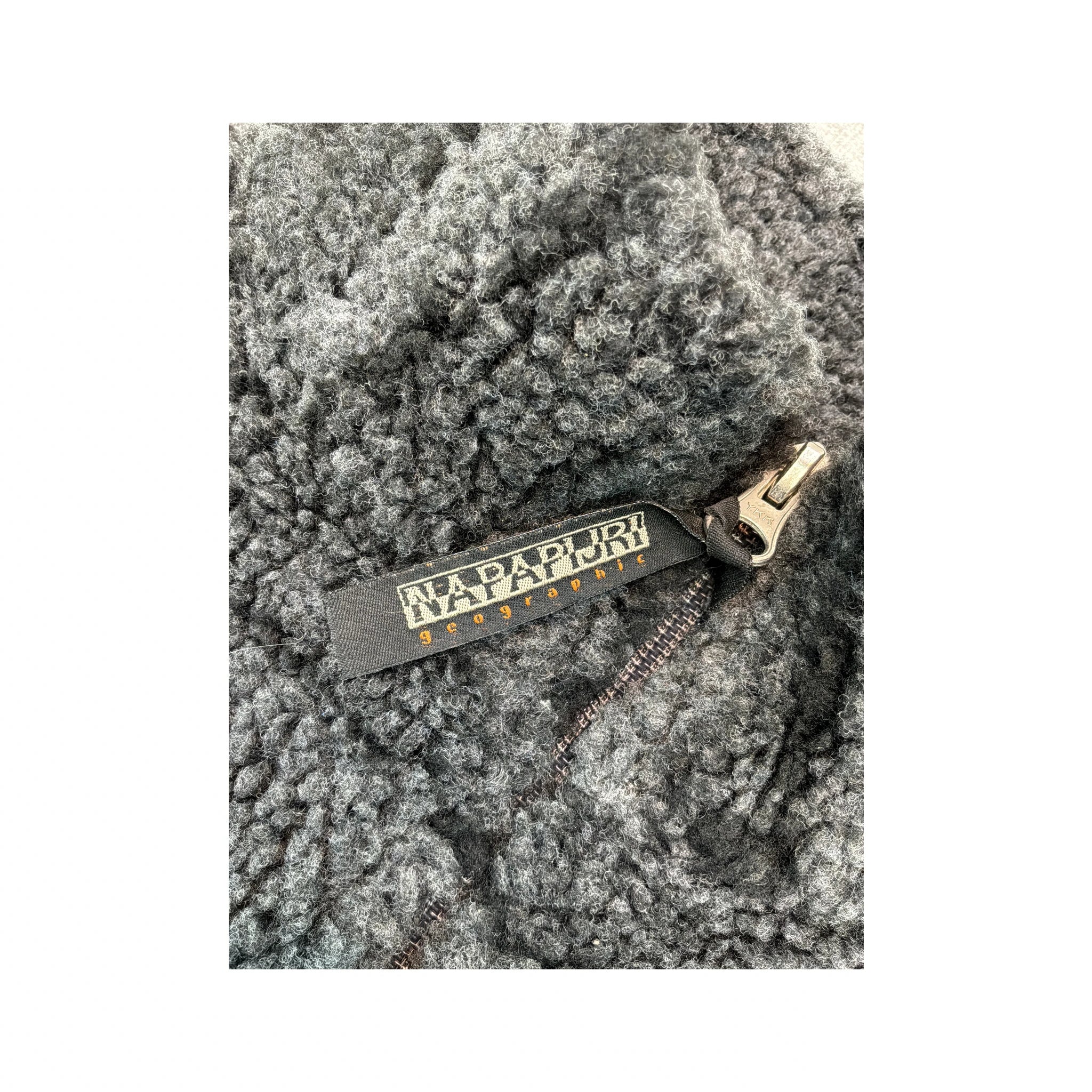 Napapijri Geographic Textured Sherpa Fleece Jacket