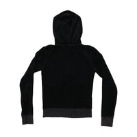 Juicy Couture Black Velour Zip Up Hoodie