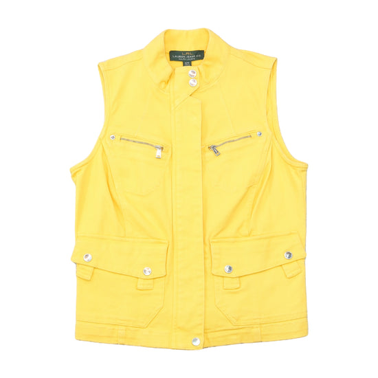 Lauren Jeans Co. Ralph Lauren Yellow Utility Vest