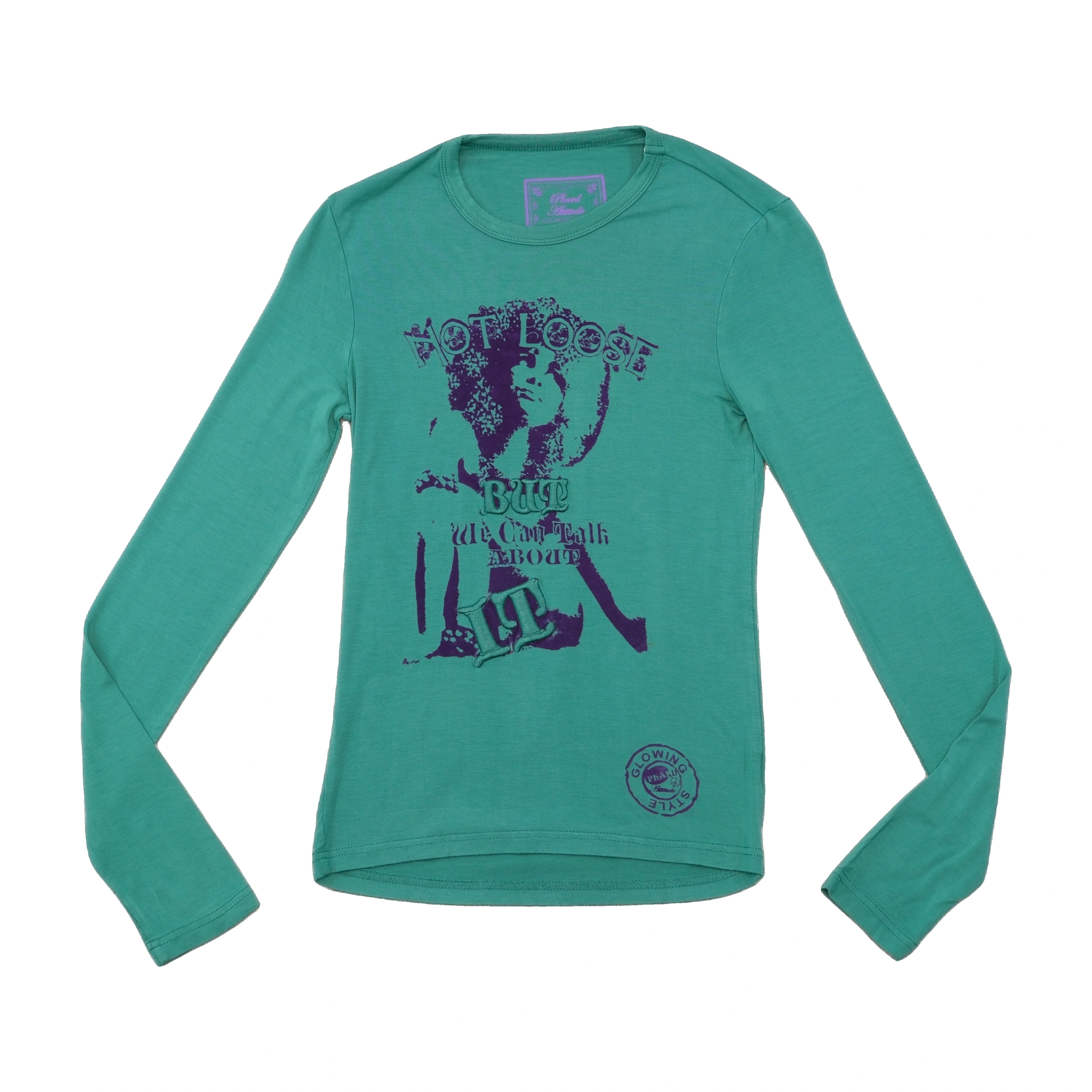 Thread Needle Graphic Long Sleeve T-shirt
