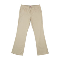 Dickies Mid-Rise Slim Fit Bootcut Cotton Blend Twill Khaki Work Pants