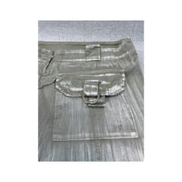 Vintage Shimmer Wide Leg Cargo Pants