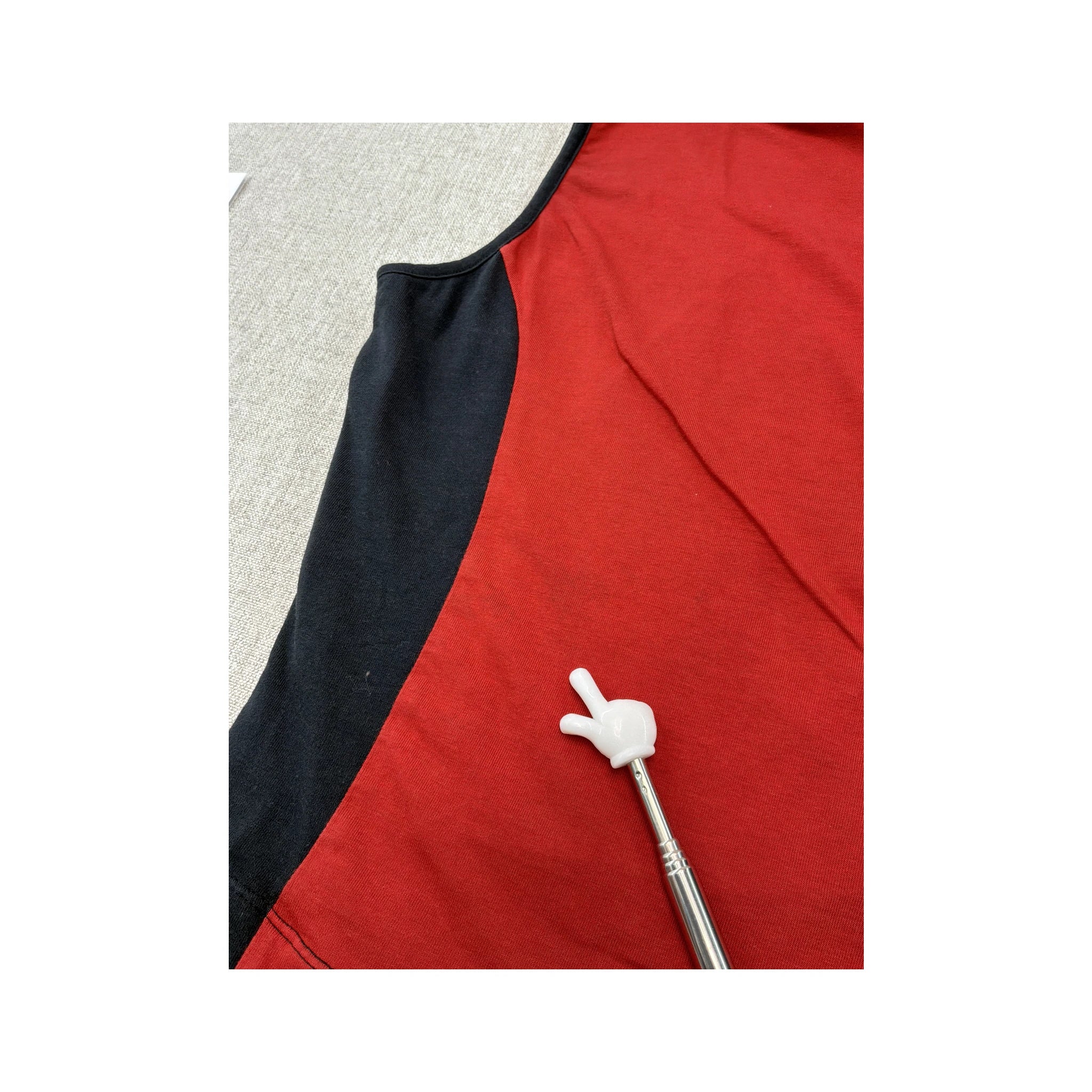 Americo Tavar Graphic Print Contrast Trim Baseball Tank T-shirt