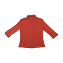 Italian Made Cotton Piqué Button-Front Shirt