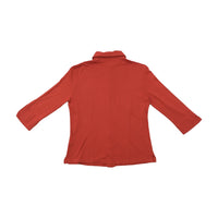 Italian Made Cotton Piqué Button-Front Shirt