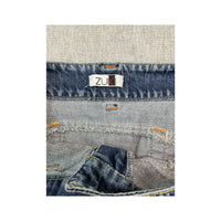 ZUKI Distressed Washed Denim Mini Skirt