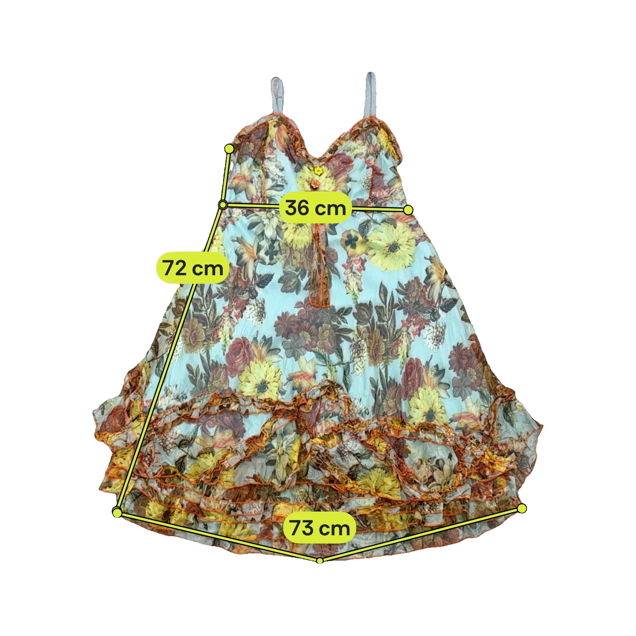 Sensation Floral Ruffle Hem Dress