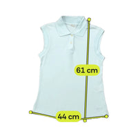 Belfe Sleeveless Cotton Pique Polo Shirt