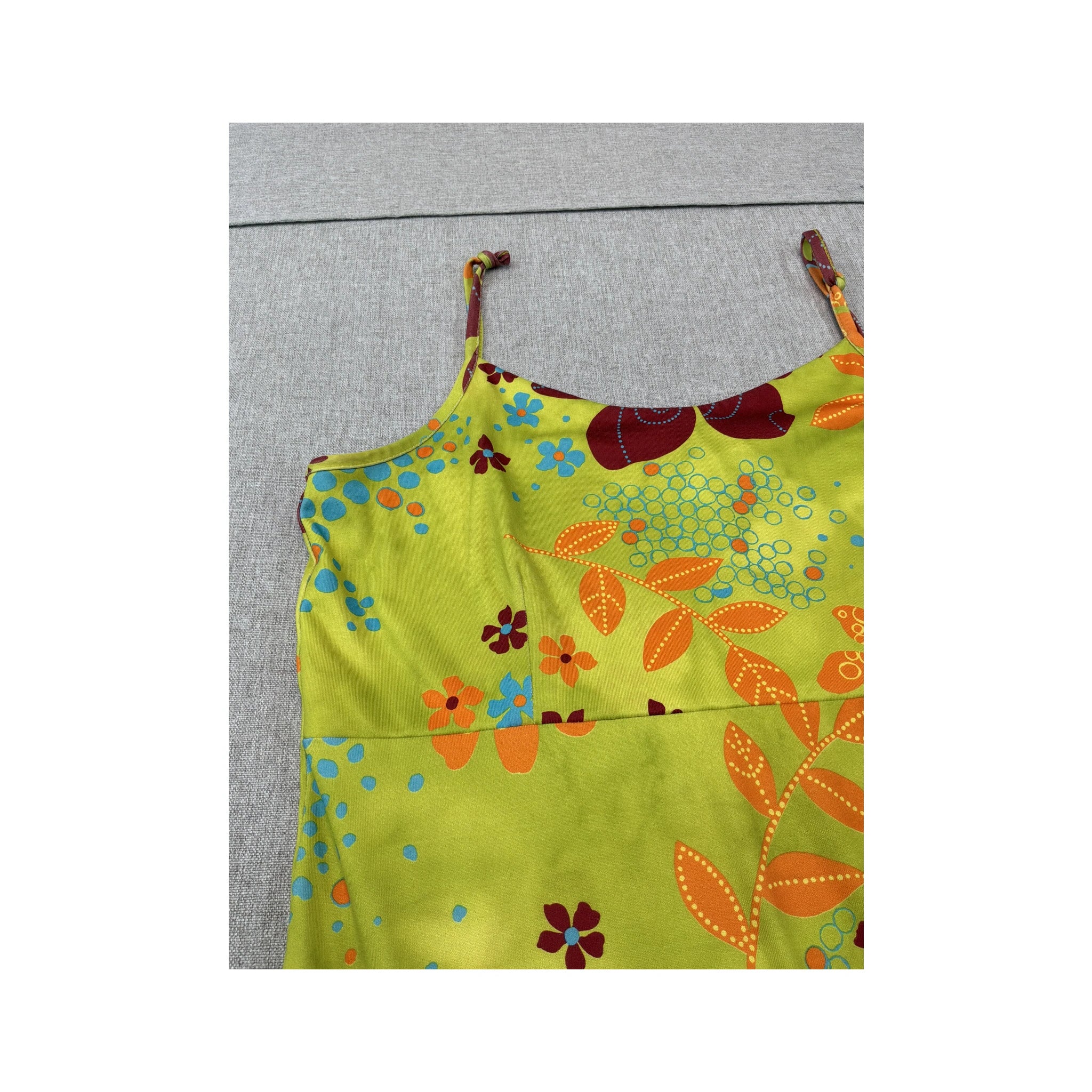 Gato Negro Floral Print Spaghetti Strap Dress