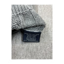 Gray Cable Knit Zip Sweater