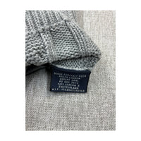 Gray Cable Knit Zip Sweater