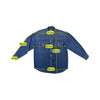 Versace Blue Denim Western Button Up Shirt