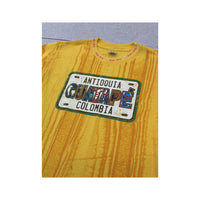 Camisa em algodão com estampado de Matrícula Guatapé Colômbia