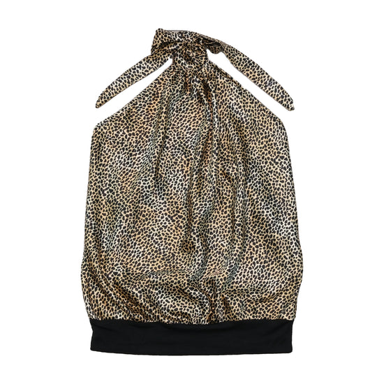 Leopard Print Halter Blouse