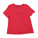 Tommy Hilfiger Embroidered Logo Crewneck Cotton T-Shirt (Smartsizer)