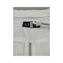 Armani Jeans White Zip Up Utility Jacket