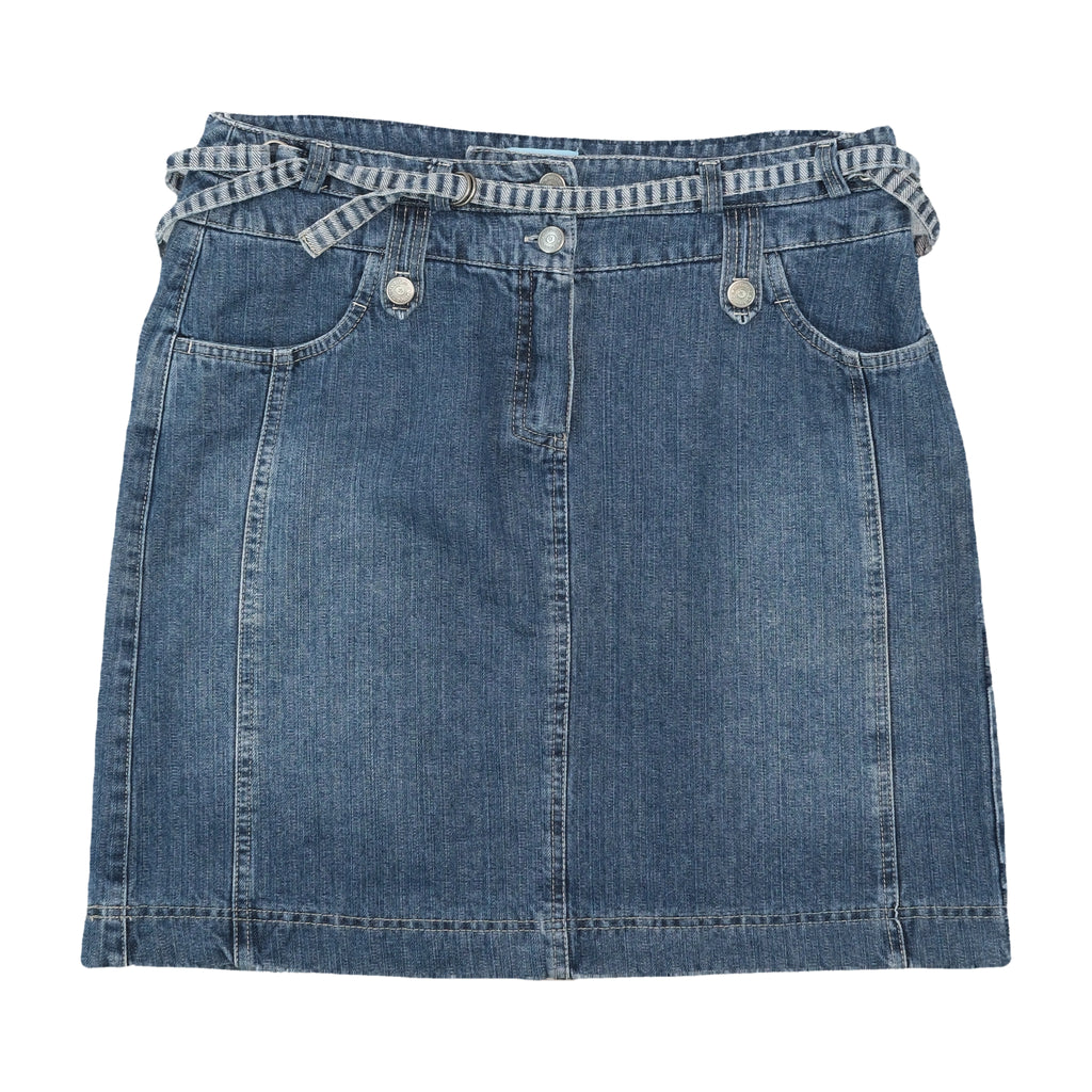 Dreamstar Belted High Rise Denim Shorts Jeans