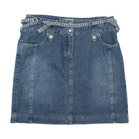 Dreamstar Belted High Rise Denim Shorts Jeans