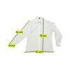 Mode White Long Sleeve Button-Up Shirt