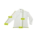 Mode White Long Sleeve Button-Up Shirt