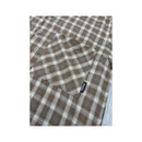 Salewa Brown Plaid Short Sleeve Viscose Blend Shirt