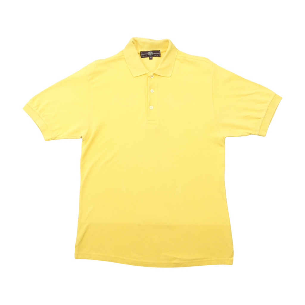 Polo Compagnie Américaine amarelo em piqué