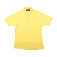 Polo Compagnie Américaine amarelo em piqué