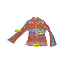Vintage Patchwork Floral Paisley Collared Blouse