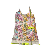 Made in Italy Abstract Animal Print Slip Dress