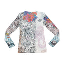 RO Floral Tattoo Print Mesh Blouse (Repriced)