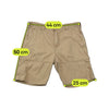 Denim Co. Beige Herringbone Utility Cargo Shorts