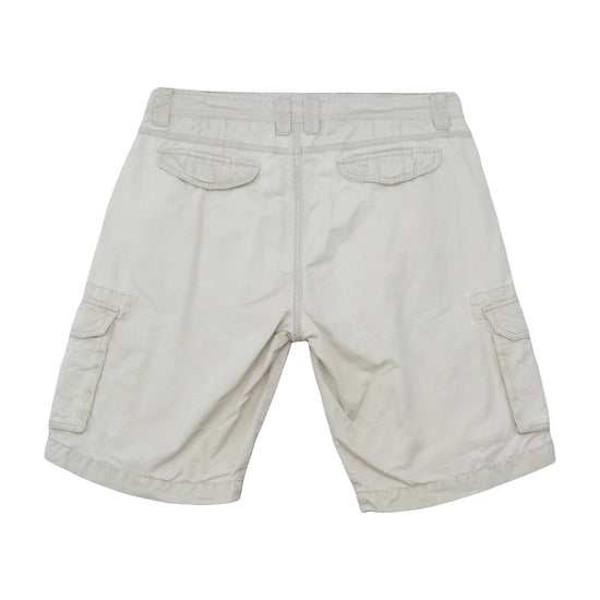 Vintage Beige Utility Cargo Shorts