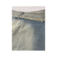 Mitequi Distressed Panel Flare Jeans