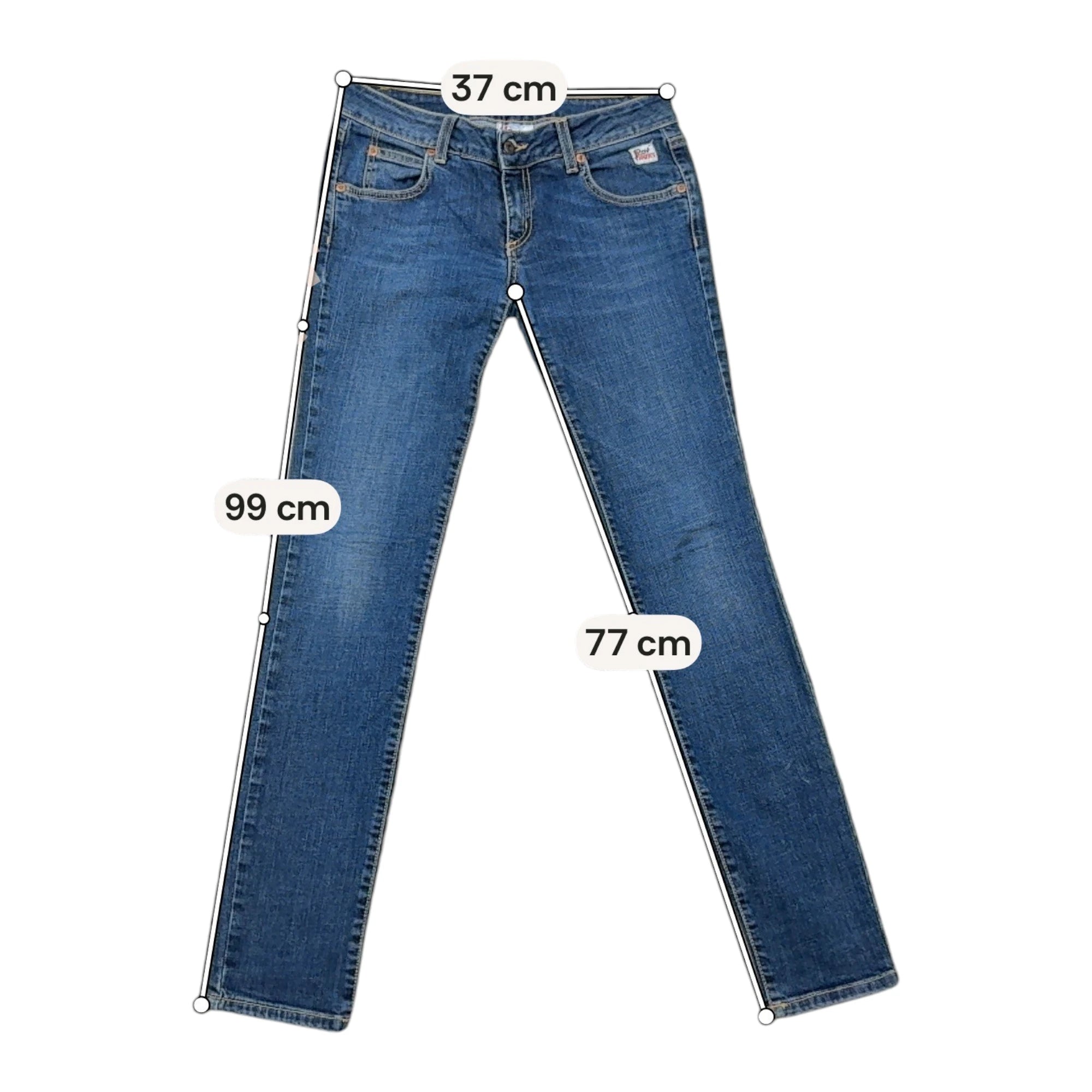 Roy Rogers Blue Denim Slim Straight Jeans