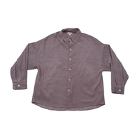 Geegee Textured Oversized Button-Up Shirt