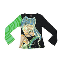 T-shirt Custo Barcelona de Manga de Sino com estampado gráfico