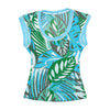 Tropical Leaf Print Tank Top