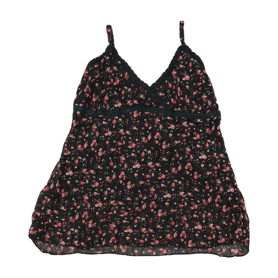 Bluoltre Floral Lace Trim Tank Top