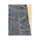 Calças de ganga de carpinteiro Dickies vintage em algodão de perna direita