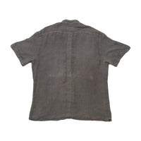 Pal Zileri Gray Band Collar Utility Shirt