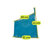 Americo Tavar Blue One Shoulder Lettuce Hem Tank Top