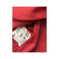 Vintage Red Gold Lurex Fitted Button Up Shirt