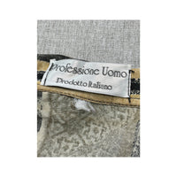 Camisa Professione Uomo vintage com riscas Geométricas e Molas